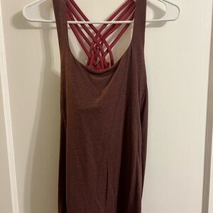 Red Backless Tank Top